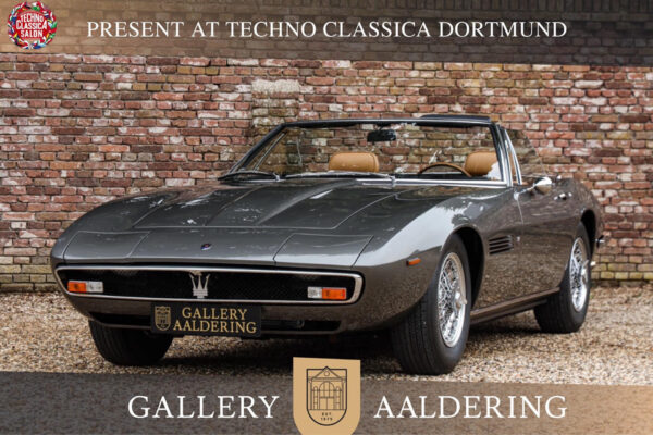 Maserati Ghibli 4.7 Spyder “Het origineel, rechtstreeks uit de fabriek” 1969
